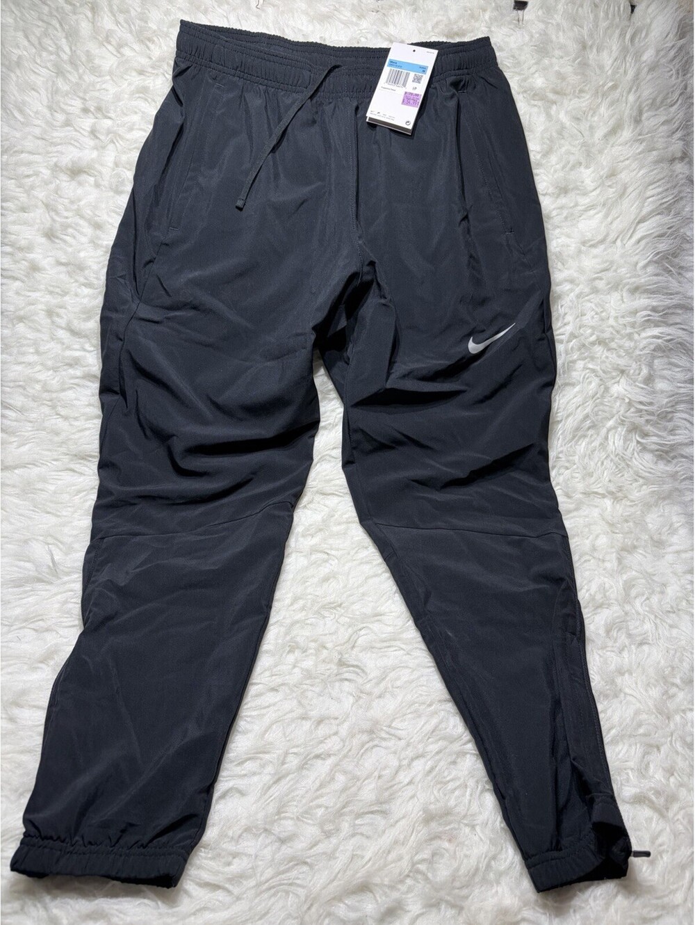 NWT Nike Dri-FIT Men's M Jogger Pants Black Drawstring